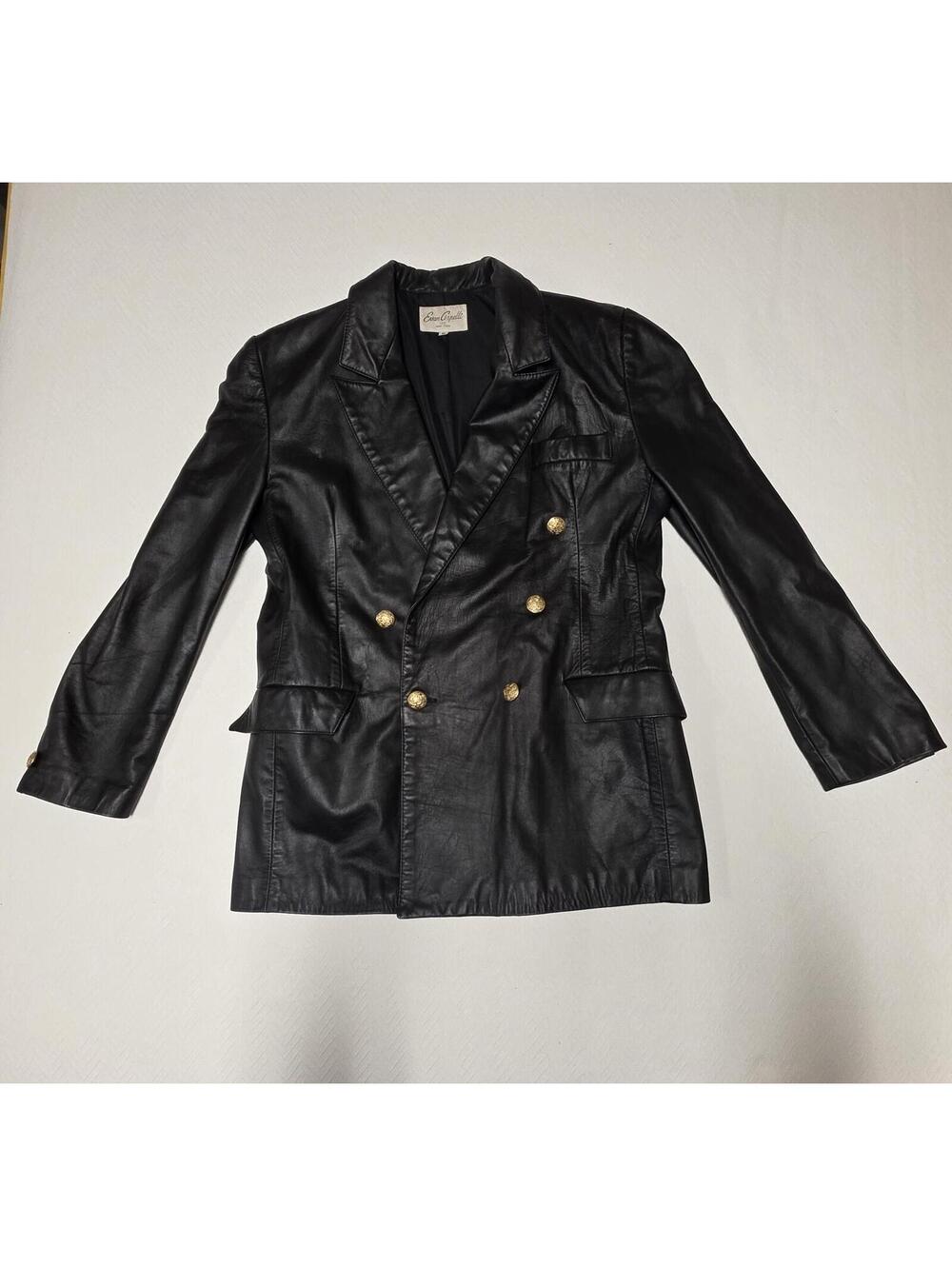 EVAN ARPELLI Size M Black Buttery soft leather jacket  vintage, 80's, Y2K